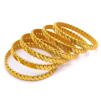 İmitasyon Burma Bilezik 3lü Model 8.5mm - 6 Adet BSET-127