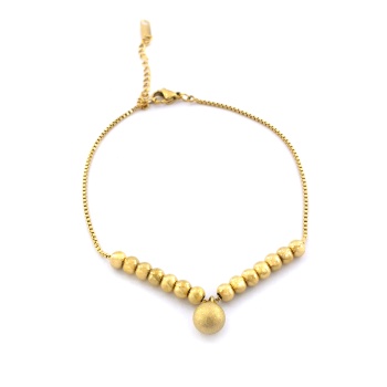 Çelik Halha Altın Kaplama Simli Top Model HAL-185