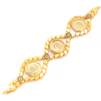 İmitasyon Çeyrekli Bileklik Arpa Çerçeve 3 Çeyrekli Model BLK-1046