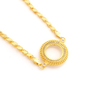 Yarım Altın Çerçeve Bileklik Çelik Altın Kaplama Arpa Model BLK-1106