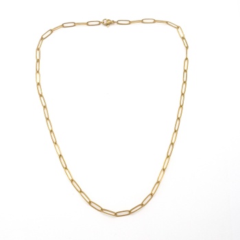 Altın Kaplama 3 mm-45 cm Zincir Kolye ZN-517