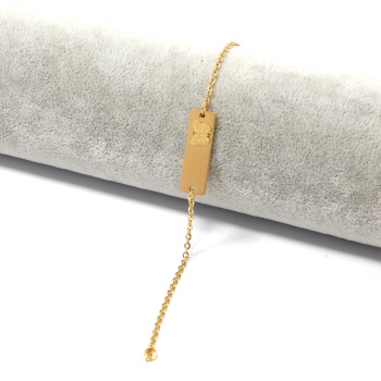 Altın Kaplama Kelebek Model Unisex Bileklik BLK-1016