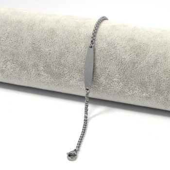 316L Çelik İsim Yazılabilen Zincir Bileklik BLK-992