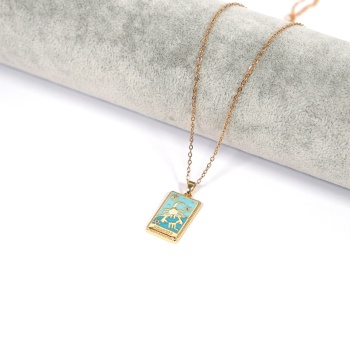 Çelik Kolye, Altın Kaplama Akrep Burcu Kadın Kolye K-138