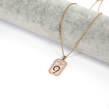 Çelik Kolye, Altın Kaplama Akrep Burcu Kadın Kolye K-107