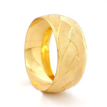 Altın Kaplama Örgü Model Mega Bilezik 30mm Kalınlık BLZ-1124