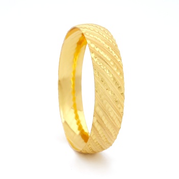 İmitasyon Bilezik Altın Kaplama 1.5 cm Yan Çizgili Model BLZ-3086