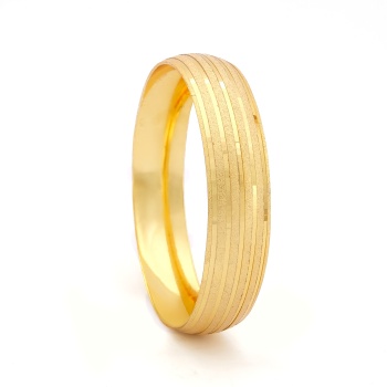 İmitasyon Bilezik Altın Kaplama 1.5 cm Çizgili Model BLZ-3088