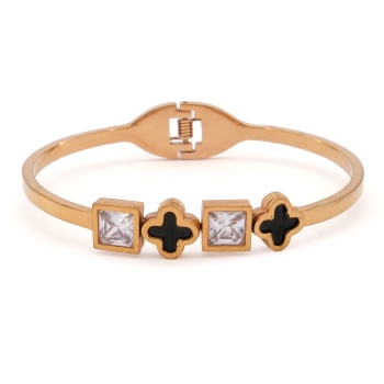 316l Çelik Rose Baget Taşlı Spor Kelepçe