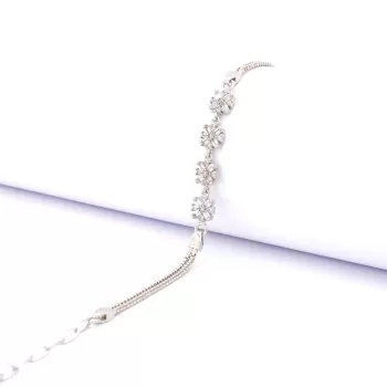 316L Çelik Zirkon Taşlı  Kadın Bileklik BLK-795