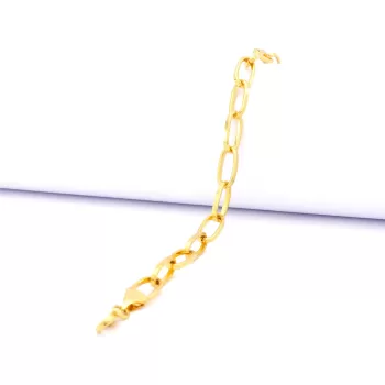 Altın Kaplama Zincir - Hallow Bileklik BLK-985