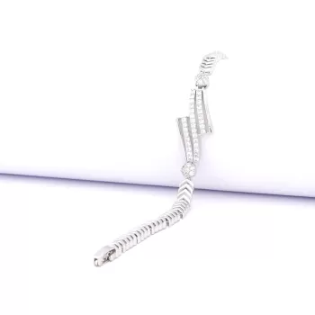 316L Çelik Zirkon Taşlı Kadın Bileklik  BLK-1033