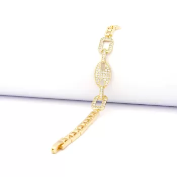 Altın Kaplama Zirkon Taşlı Düğüm Model BLK-1036