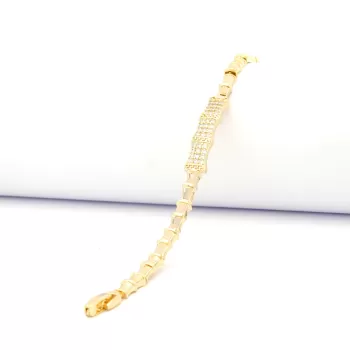 Altın Kaplama Zirkon Taşlı Kadın Bileklik BLK-1037