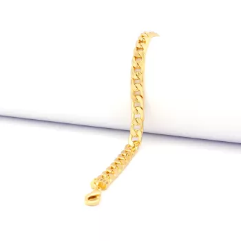 Çelik Bileklik Altın kaplama Kadın Figaro Zincir Model BLK-1051