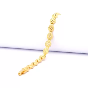 Çelik Bileklik Altın kaplama Kadın Sıralı Damla Model BLK-1055