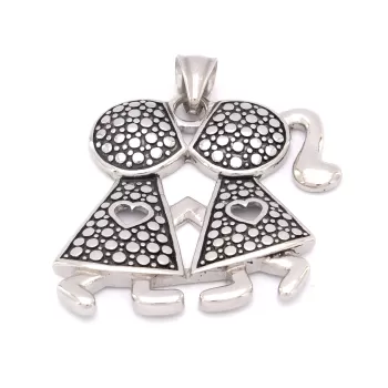 FerizZ 316L Çelik Çift Kolye Ucu TGR-550