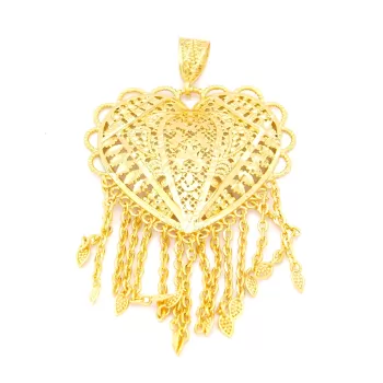 Altın Kaplama İşlemeli Hint işi İmitasyon Kolye ucu TGR-590