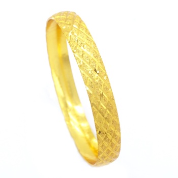 Altın Kaplama Baklava Model Bilezik 0.8 cm BLZ-3050