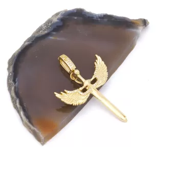 Ajda Charm Çelik Altın Kaplama Kadın Melek Model-CHR-104