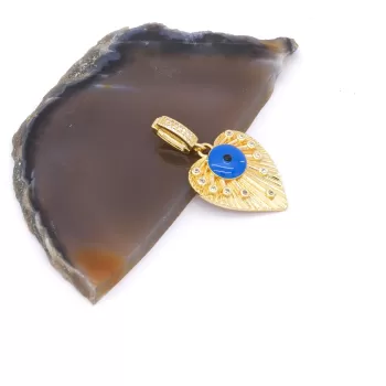 Ajda Charm Çelik Altın Kaplama Kadın Nazar Boncuklu Model-CHR-105