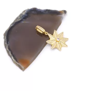 Ajda Charm Çelik Altın Kaplama Kadın Yıldız Model-CHR-116