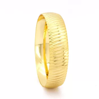 Altın Kaplama Yan Çizgili İmitasyon Bilezik- BLZ-3104