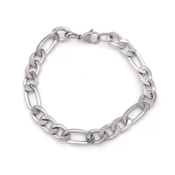 316L Çelik Figaro Erkek Zincir Bileklik EBLK-213