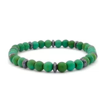 Yeşil Akik Doğal Taş Erkek Bileklik EBLK-385