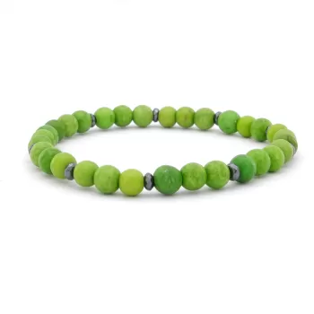 Yeşil Ay Taşı Doğal Taş Erkek Bileklik EBLK-399