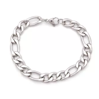 316L Çelik Figaro Erkek Spor Zincir Bileklik EBLK-444