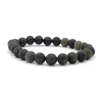 Serpantin Doğal Taş Erkek Bileklik EBLK-471