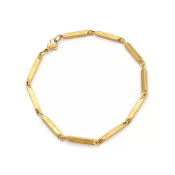 Altın Kaplama Küp Model Erkek Bileklik EBLK-509