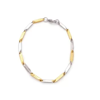 Çift Renkli Çizgili Erkek Bileklik EBLK-511