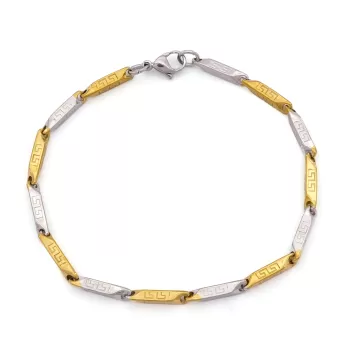 Çelik Çift Renkli Erkek Bileklik-EBLK-516