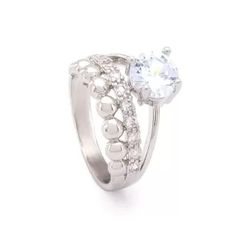 Çelik Tektaş Yüzük Kadın YZK-258