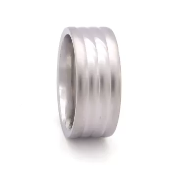 Çelik Alyans Yüzük Bombeli YZK-303