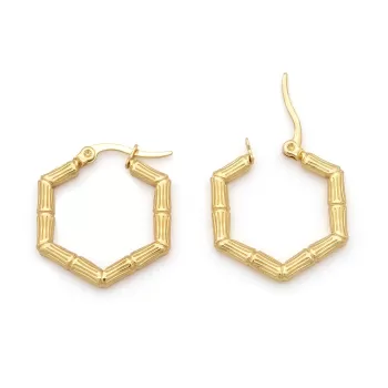 Çelik Küpe Altın Kaplama Kadın UNK-807