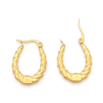 Çelik Küpe Altın Kaplama Kadın UNK-818