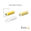 FerizZ 18 Ayar Altın Kaplama Zirkon Taşlı Zincir Unisex Bileklik BLK-299