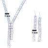 316L Çelik Zirkon Taşlı Su Yolu Kadın Set SET-143