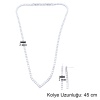 316L Çelik Zirkon Taşlı Su Yolu Kadın Set SET-146
