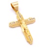 FerizZ Altın Kaplama Zirkon Taşlı İsa Figürlü Hac Kolye Ucu TGR-498