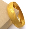 Altın Kaplama Dalgalı Simli 1.5 cm Bilezik BLZ-3054