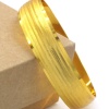 FerizZ Altın Kaplama Düz Çizgili 1.5 cm Bilezik BLZ-3057