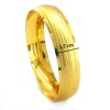 Altın Kaplama Düz Çizgili 1.5 cm Bilezik BLZ-3057