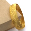 FerizZ Altın Kaplama Dalgalı Çizgili 1.5 cm Bilezik BLZ-3058