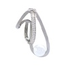 Paslanamaz Çelik Küpe İnci Taşlı Çelik Ear Cuff UNK-682