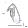 Paslanamaz Çelik Küpe İnci Taşlı Çelik Ear Cuff UNK-682