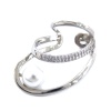 Paslanamaz Çelik Küpe İnci Taşlı Çelik Ear Cuff UNK-682